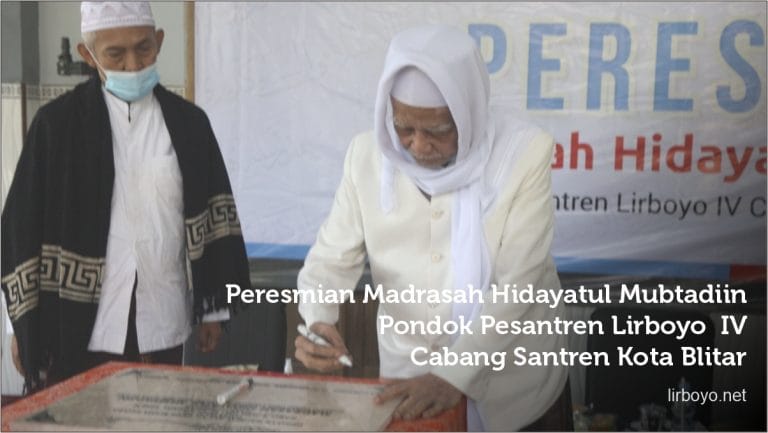 Peresmian Pondok Lirboyo IV Cabang Santren Kota Blitar