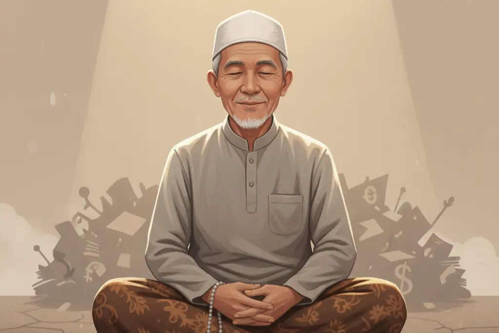 Potret orang sabar tenang