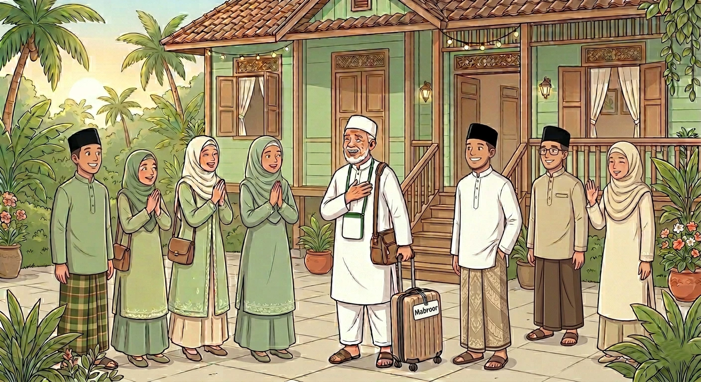 Meminta Doa kepada Orang yang Baru Pulang Haji