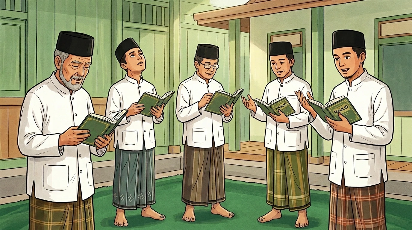 Pembacaan Kitab Maulid di bulan Rabiul Awal