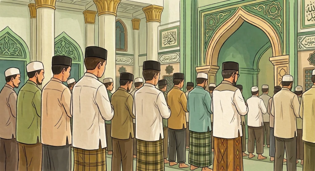 Makmum Menyaringkan Suara